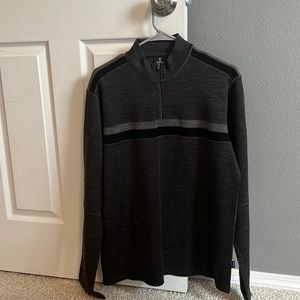 Men’s gray Kuhl 1/4 Zip - Size M - NWT! 100% Merino wool!